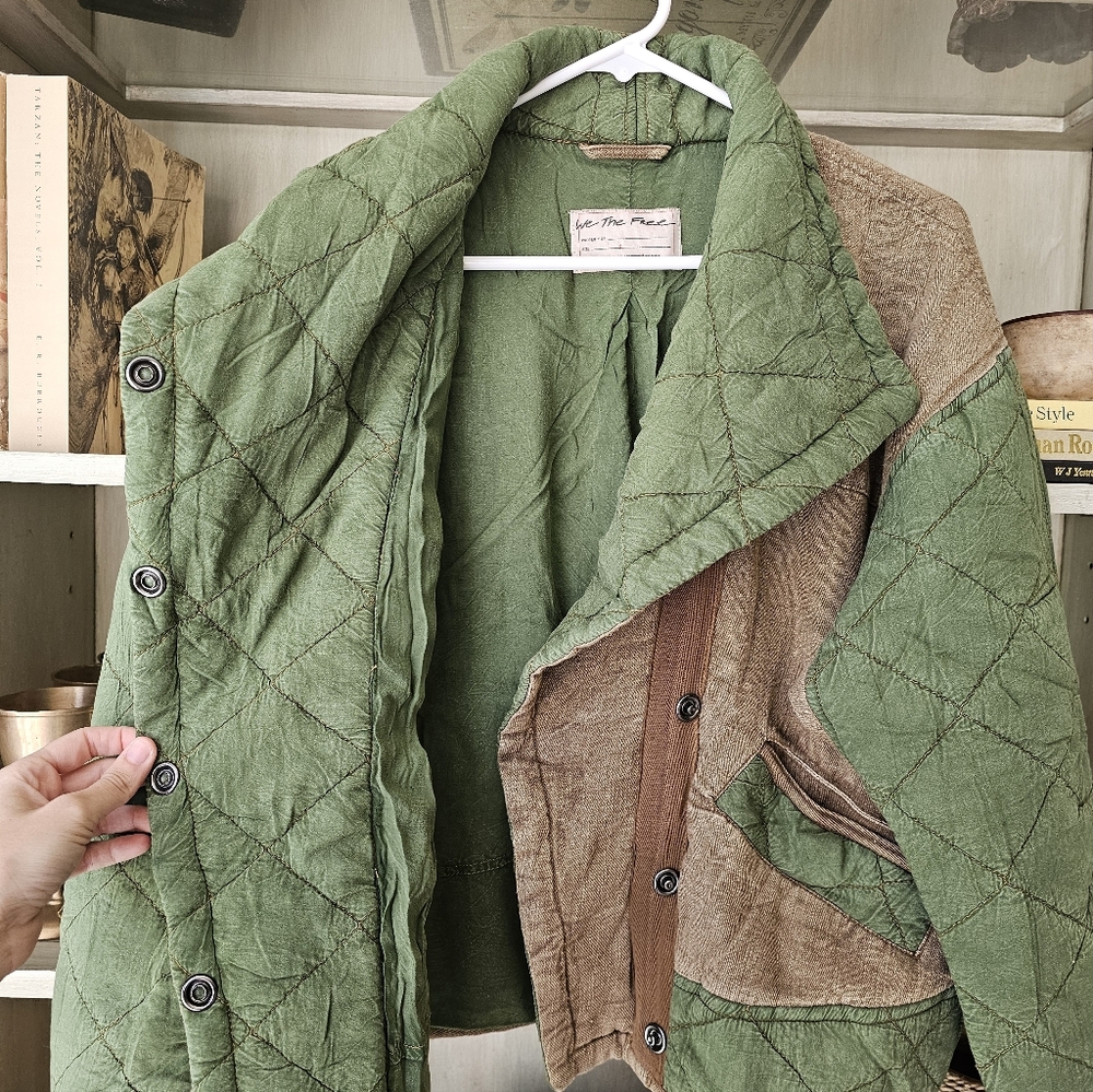 RARE ✨️ Free People x We The Free Hope Military Quilted Jacket - Picture 5 of 9